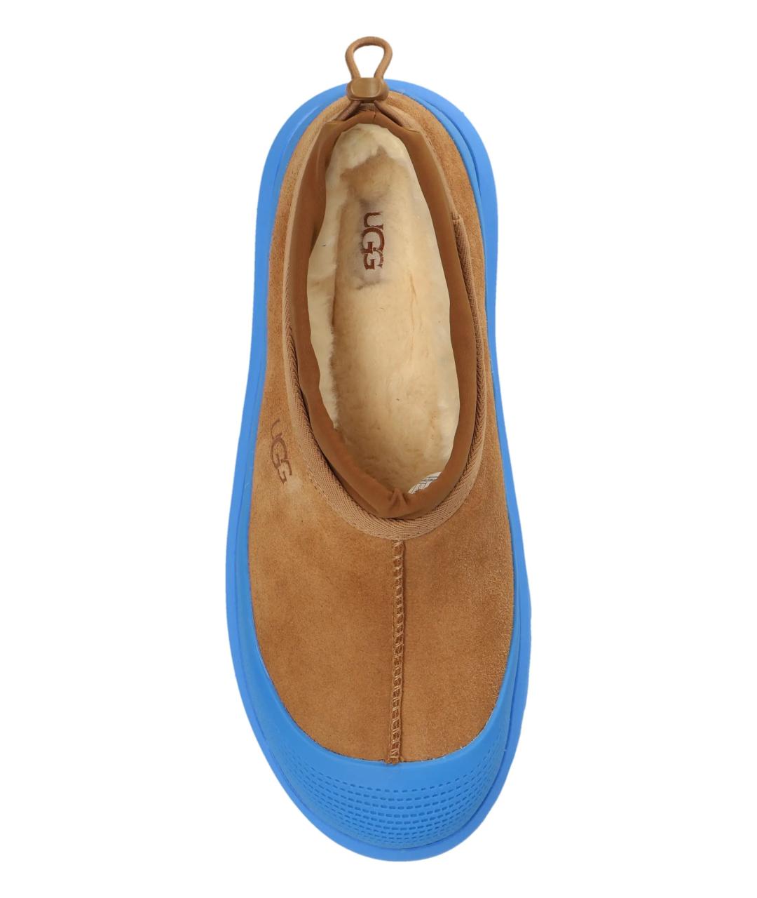 UGG AUSTRALIA Бежевые замшевые низкие ботинки, фото 6