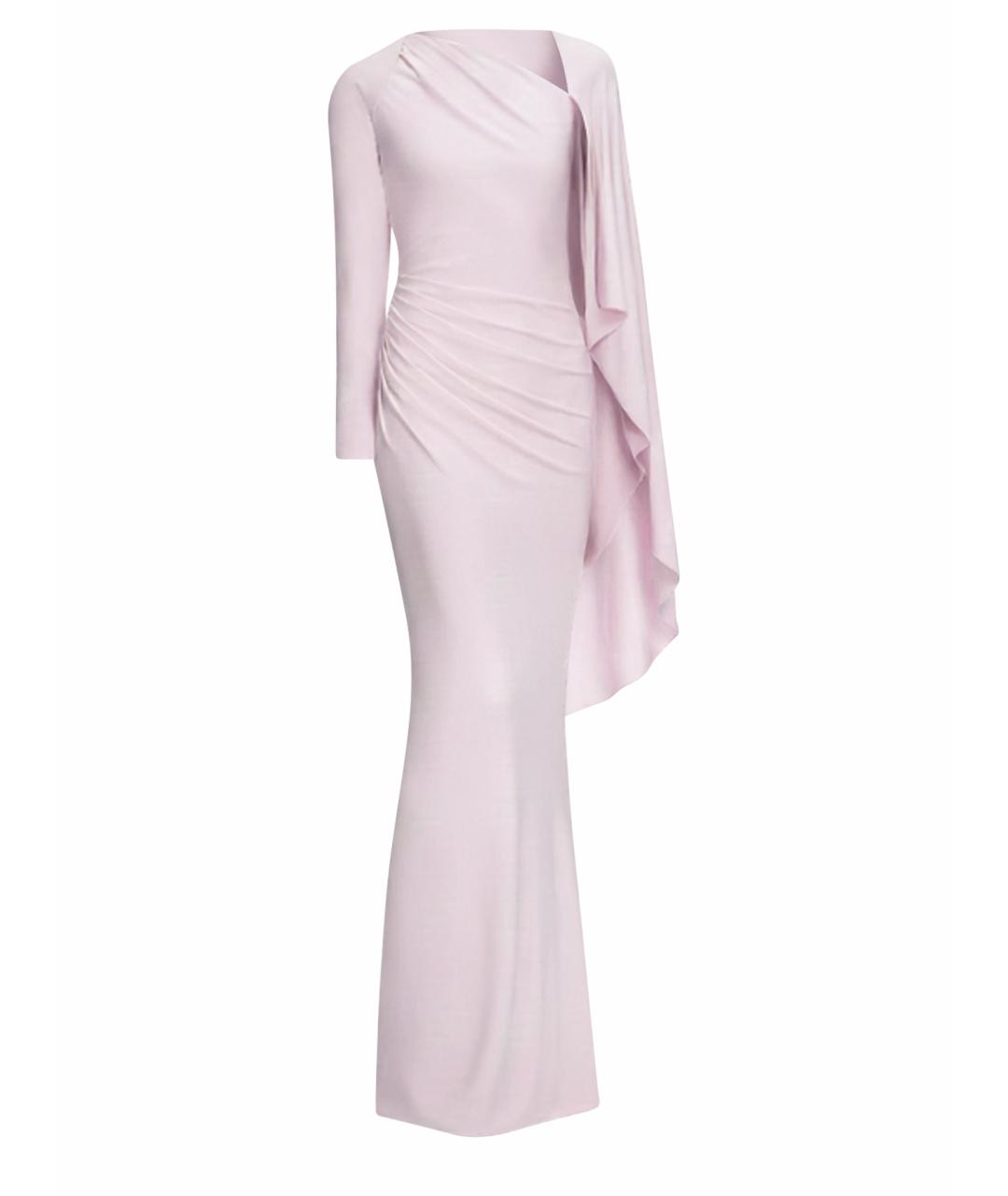 SELF-PORTRAIT Розовое вискозное платье, фото 1