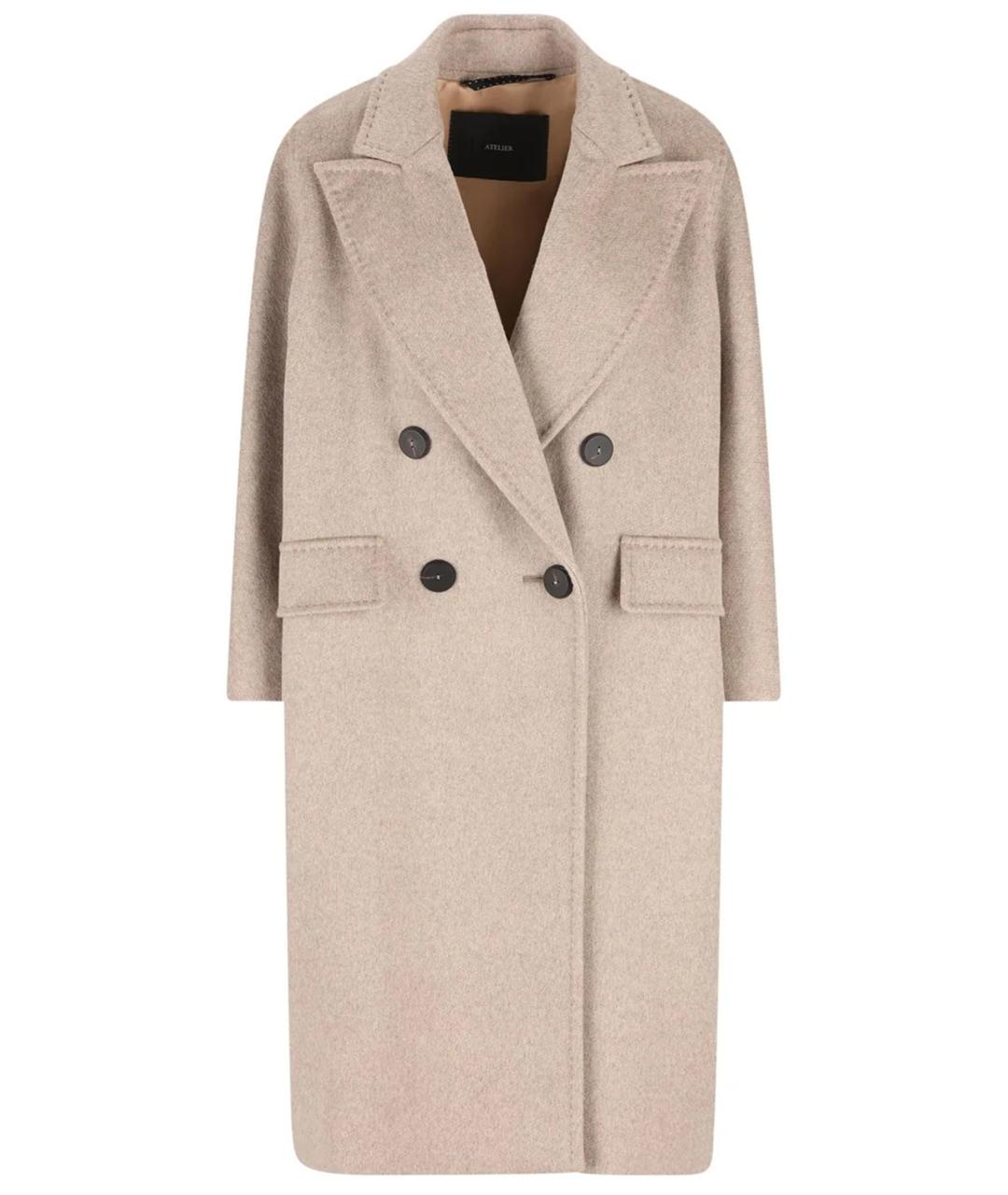 MAX MARA Бежевое кашемировое пальто, фото 1