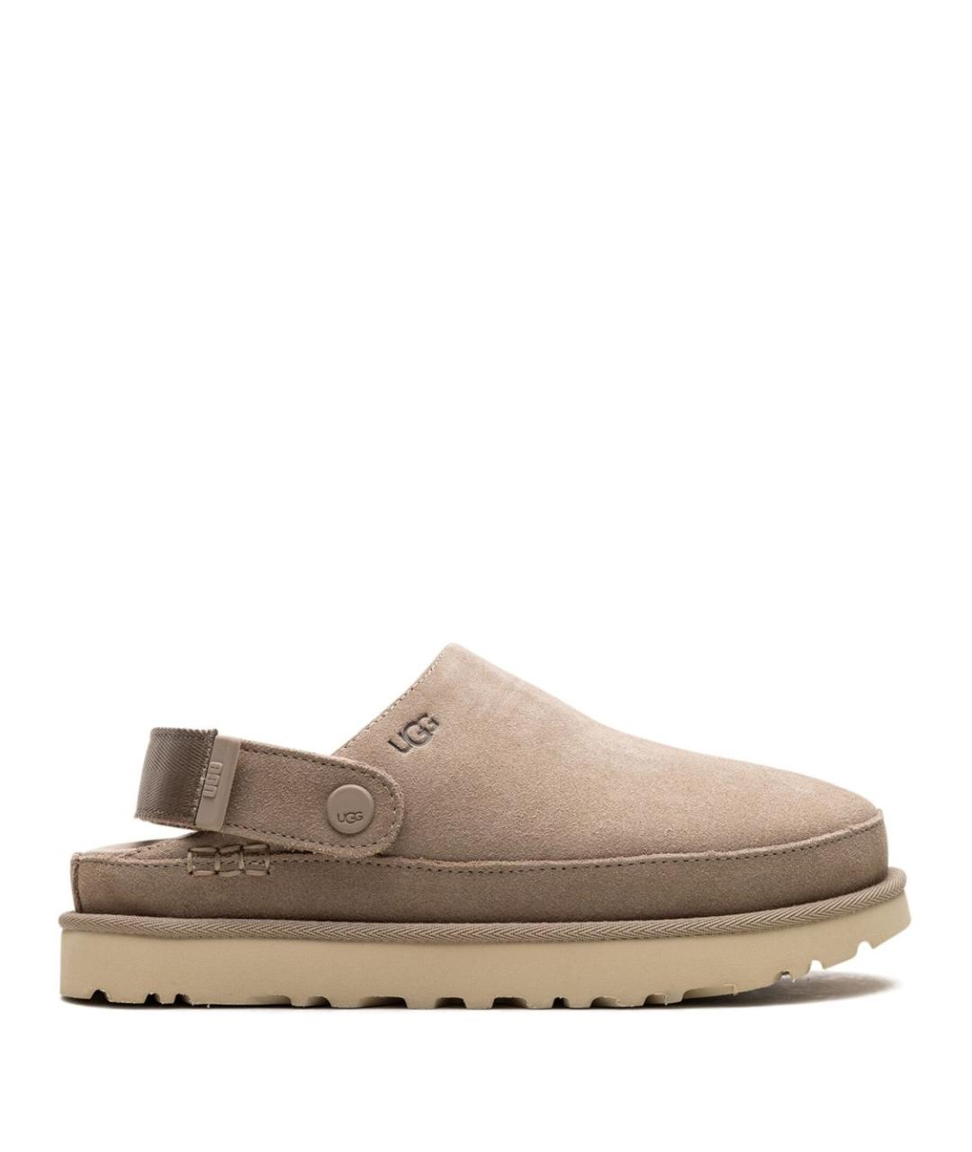 UGG Бежевые кожаные сабо, фото 1