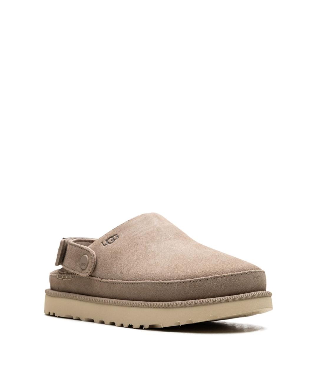 UGG Бежевые кожаные сабо, фото 2