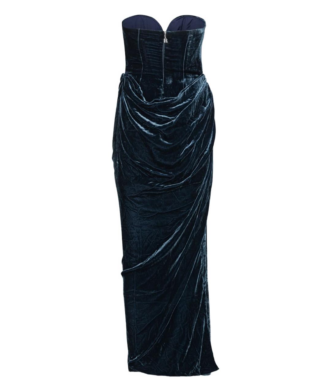 ROTATE Синее вискозное вечернее платье, фото 1