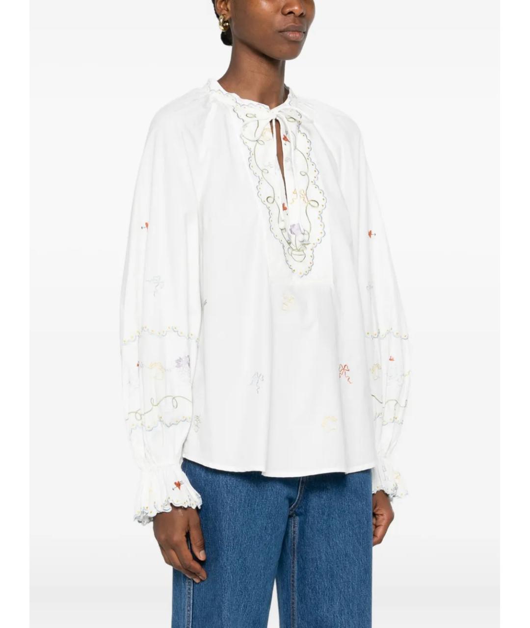 Alemais Белая хлопковая рубашка, фото 3