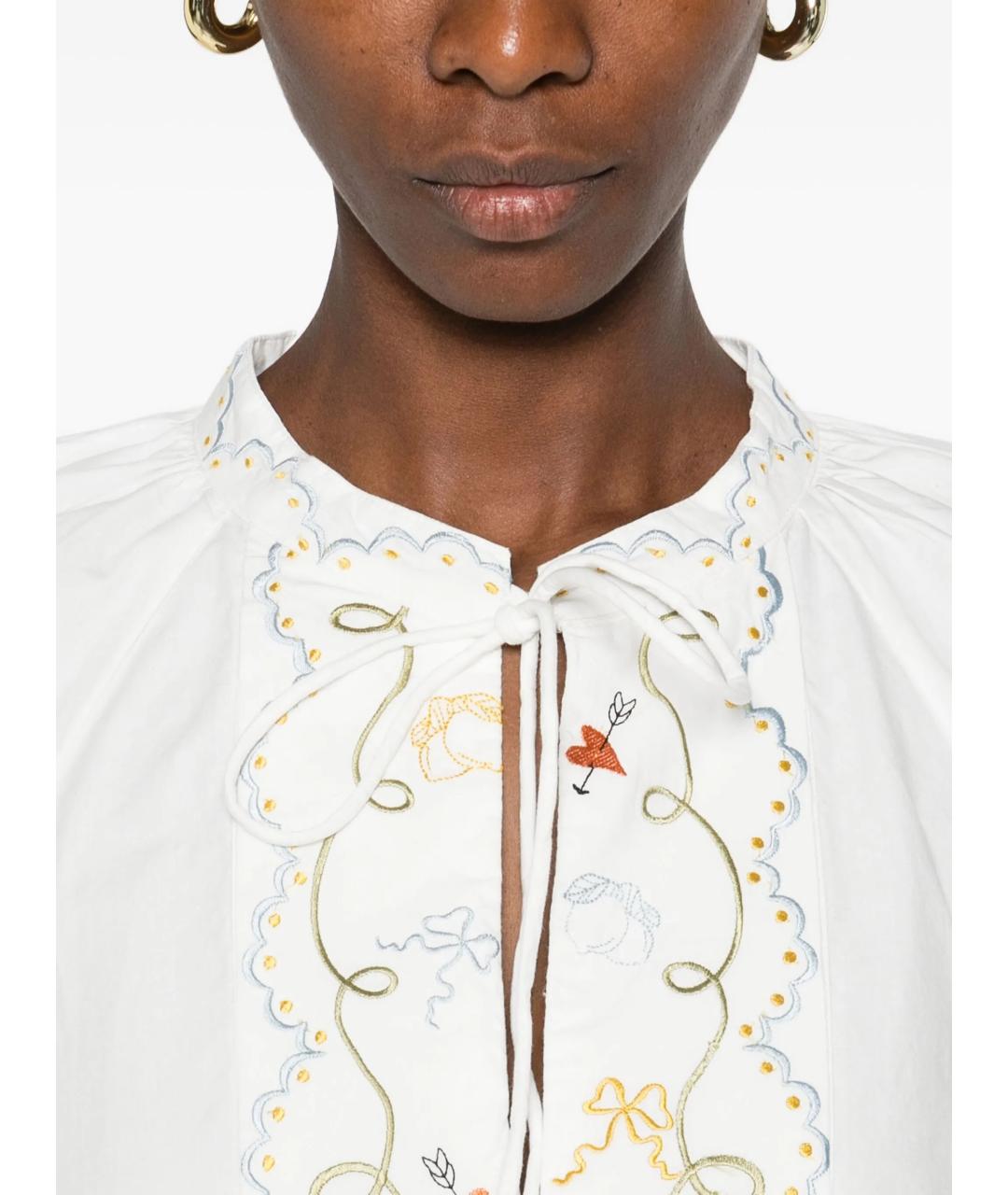 Alemais Белая хлопковая рубашка, фото 5