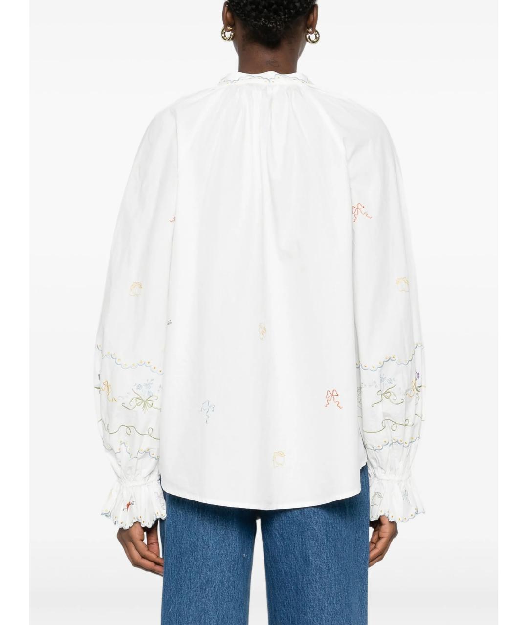 Alemais Белая хлопковая рубашка, фото 4