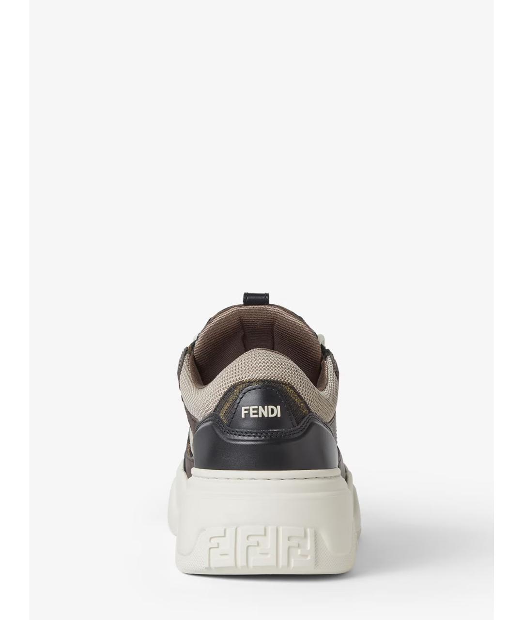 FENDI Мульти кожаные низкие кроссовки / кеды, фото 3