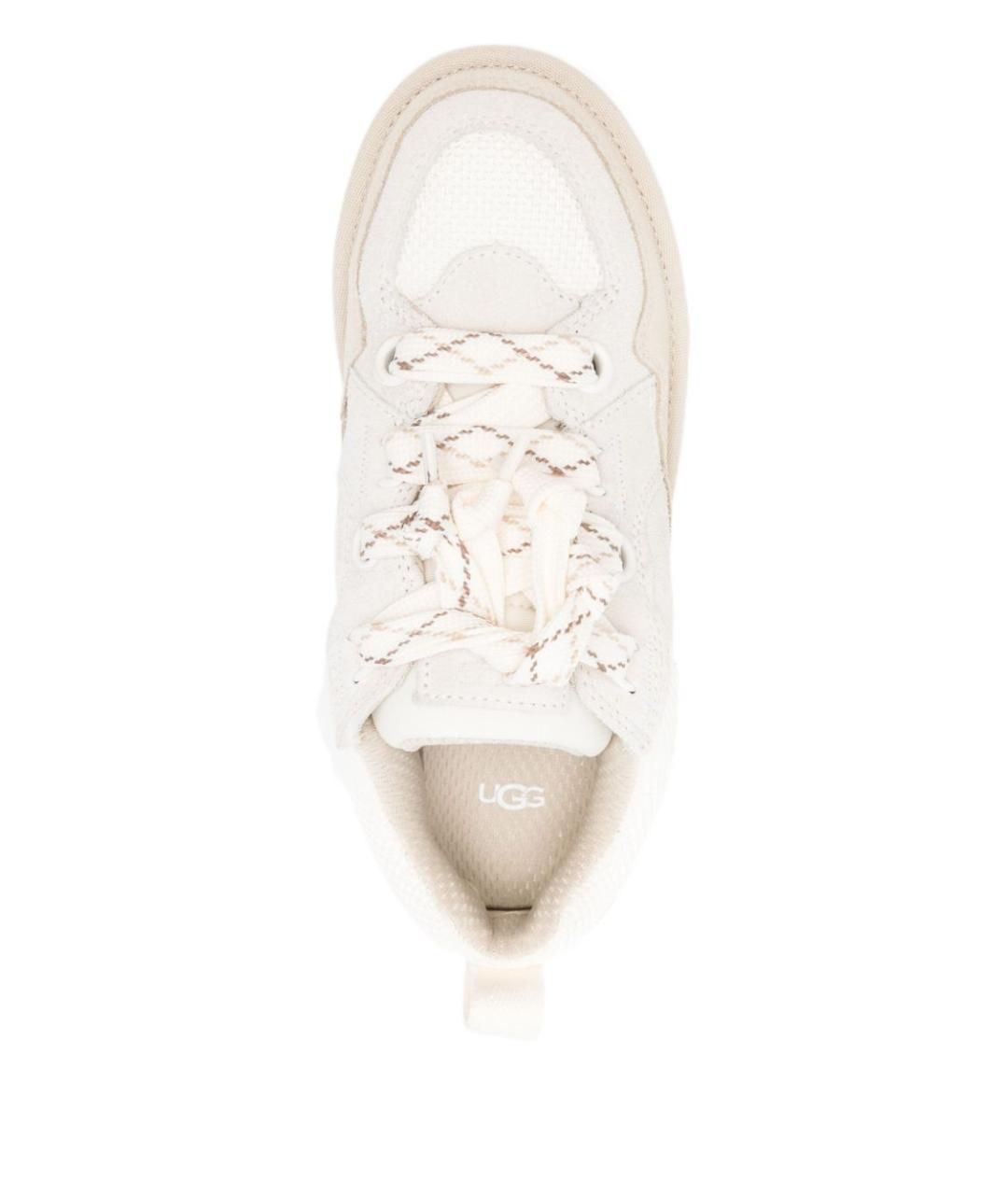 UGG AUSTRALIA Белые кожаные кроссовки, фото 4