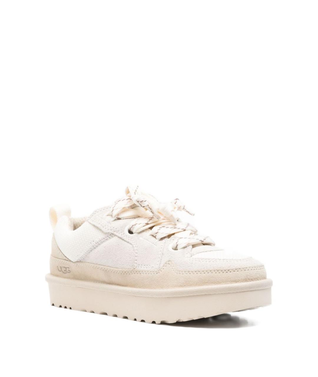 UGG AUSTRALIA Белые кожаные кроссовки, фото 2
