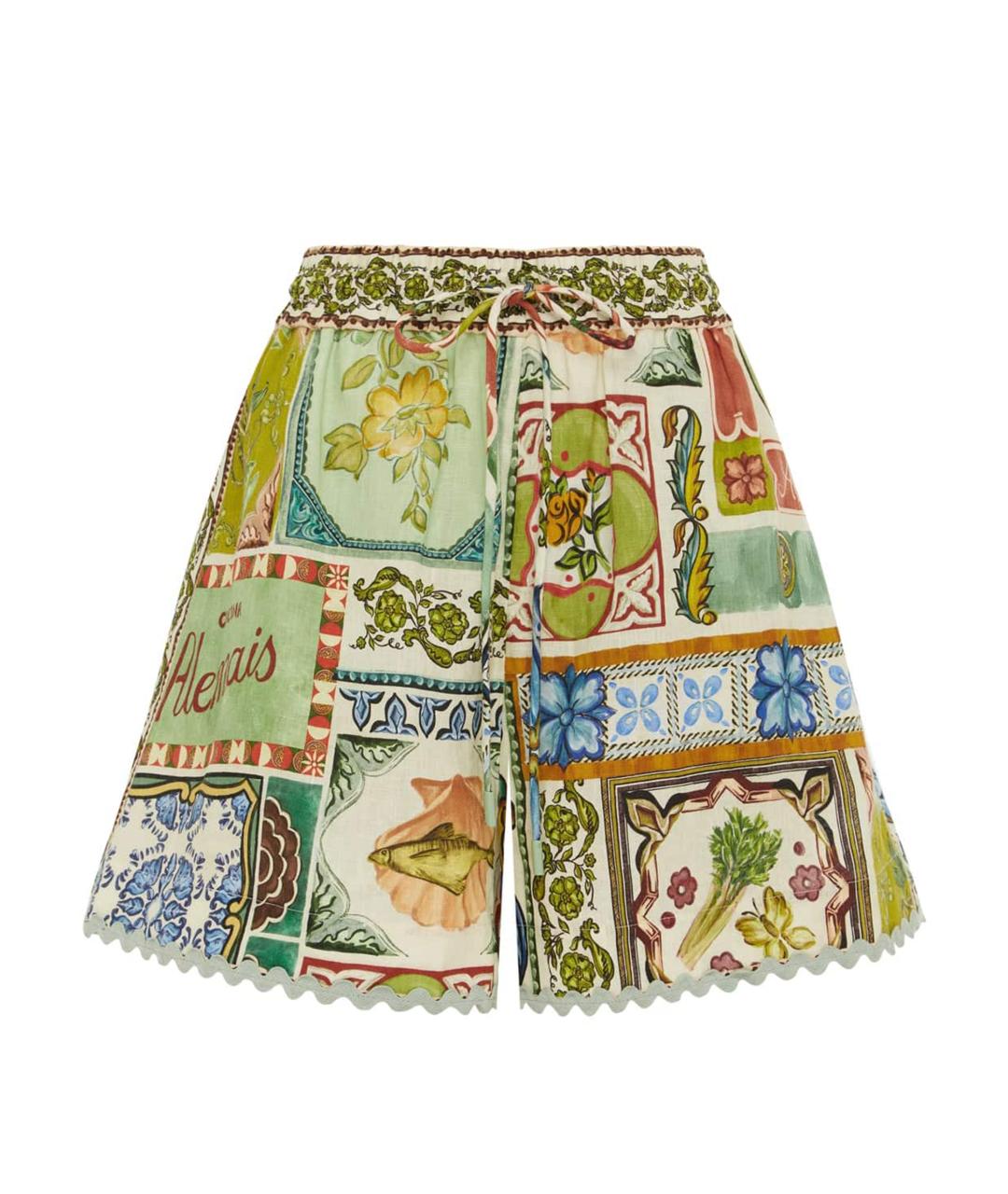 Alemais Мульти льняные шорты, фото 1