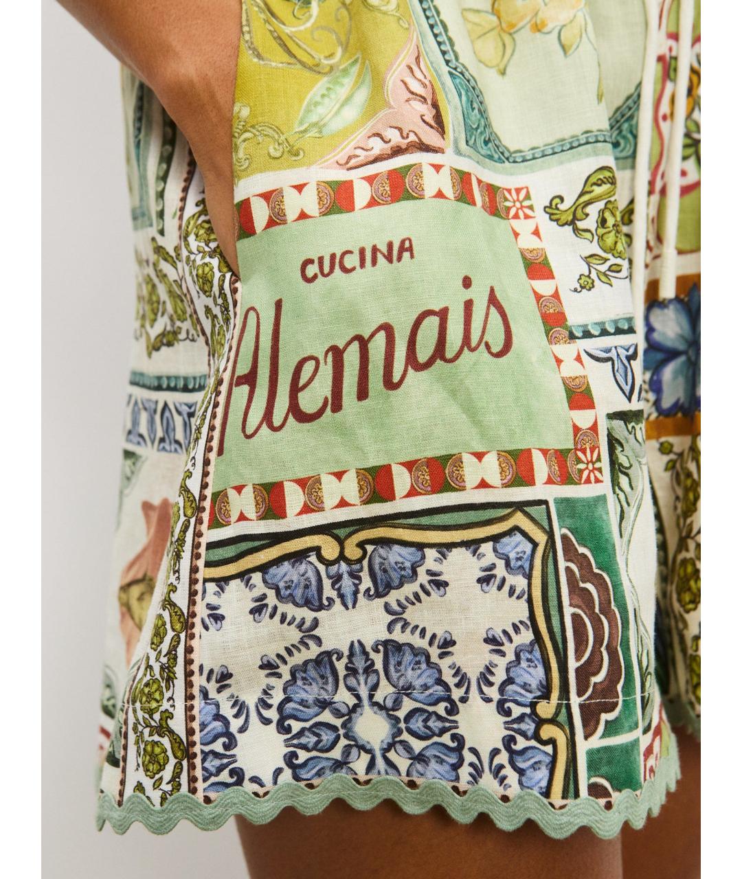 Alemais Мульти льняные шорты, фото 5