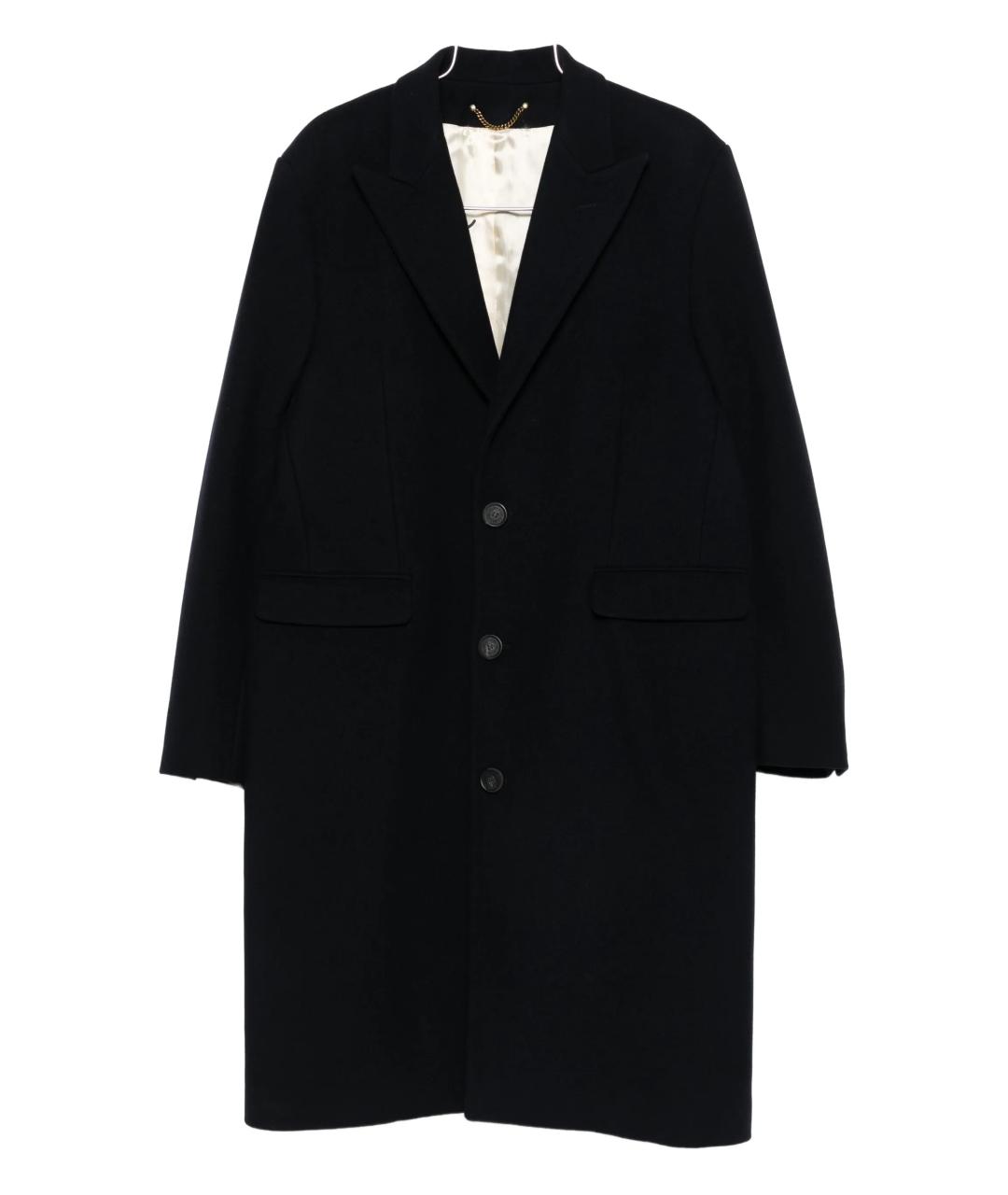 GOLDEN GOOSE DELUXE BRAND Синее шерстяное пальто, фото 1