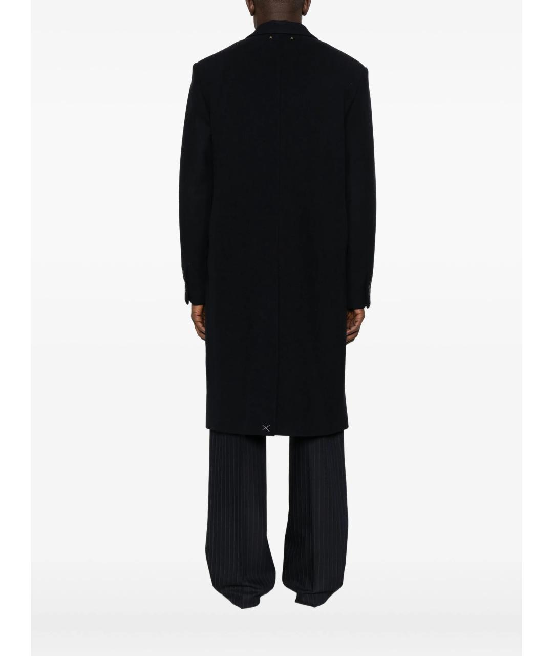 GOLDEN GOOSE DELUXE BRAND Синее шерстяное пальто, фото 4