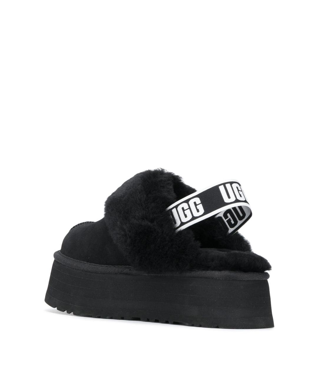 UGG AUSTRALIA Черные кожаные сандалии, фото 3