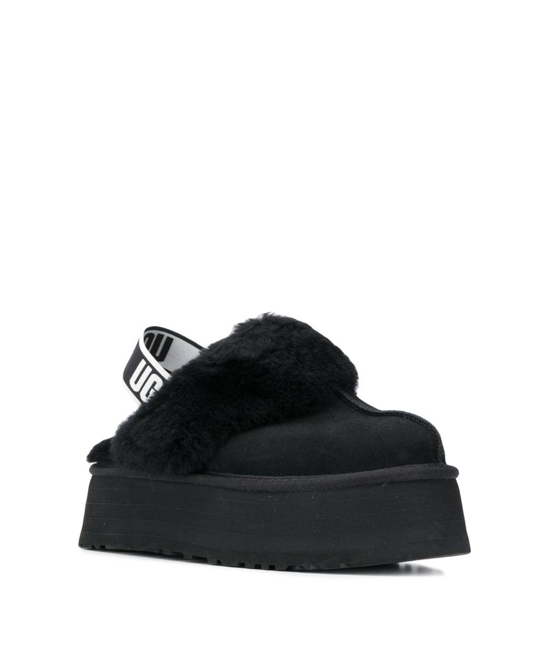 UGG AUSTRALIA Черные кожаные сандалии, фото 2