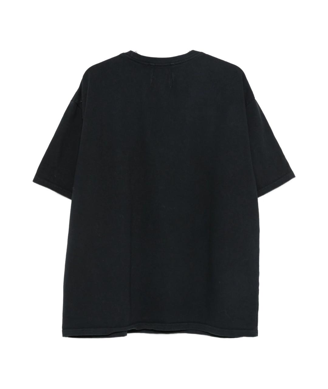 RHUDE Черная хлопковая футболка, фото 2