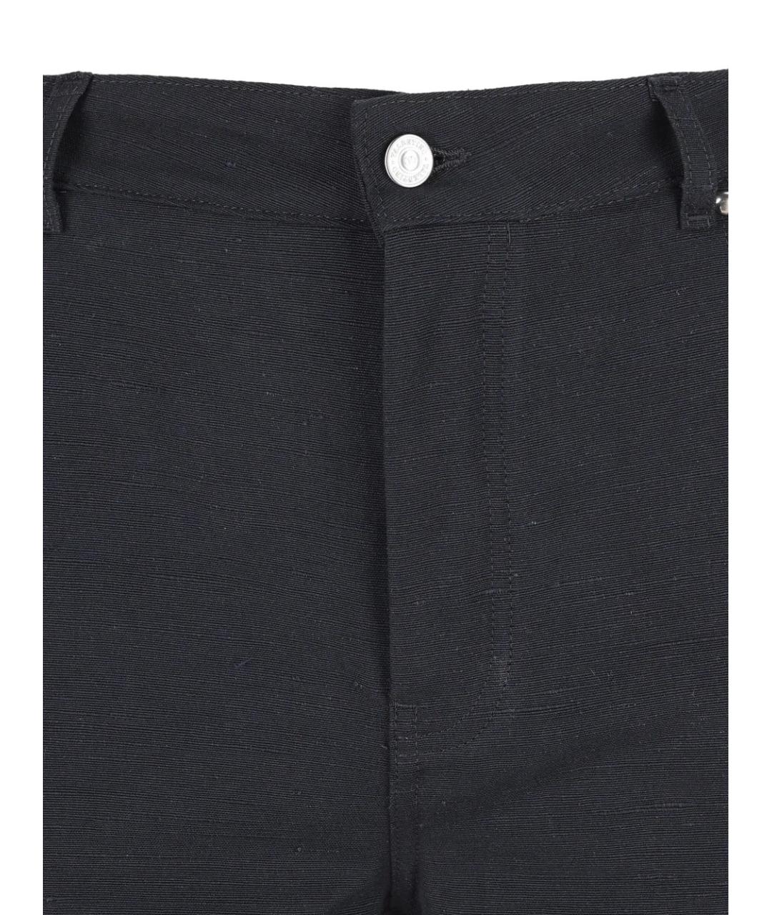 VALENTINO Черные хлопковые повседневные брюки, фото 3