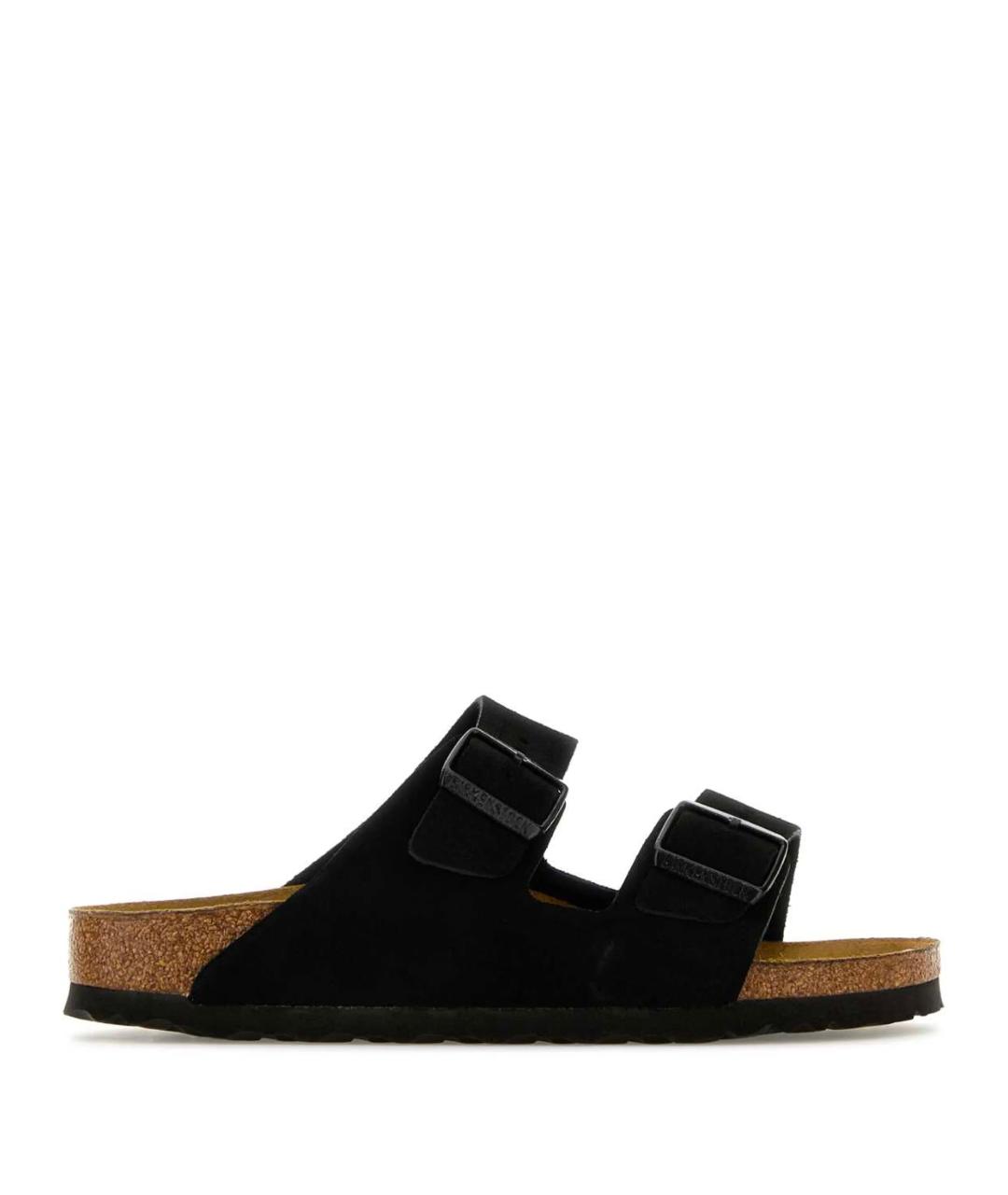 BIRKENSTOCK Черные замшевые сандалии, фото 1