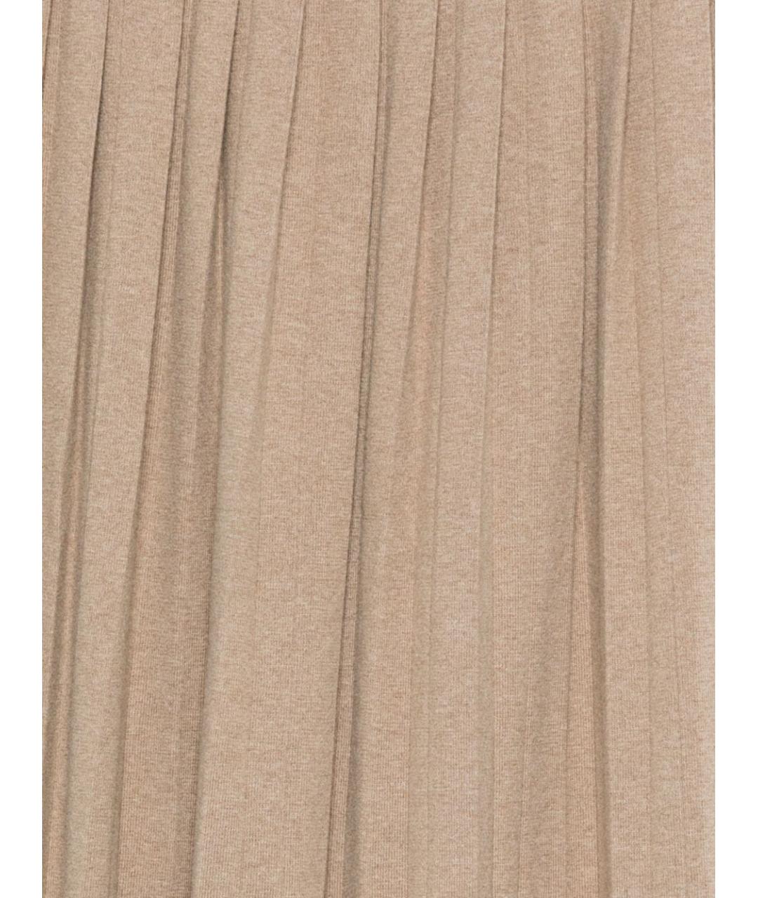 LISA YANG Бежевая хлопковая юбка миди, фото 3