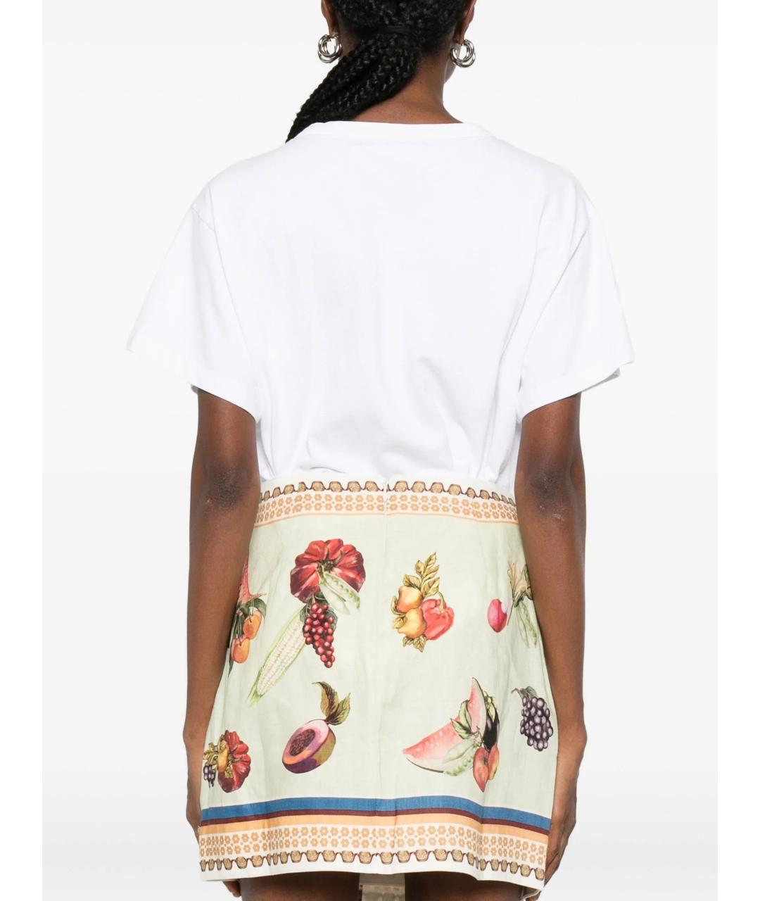 Alemais Мульти льняная юбка мини, фото 4