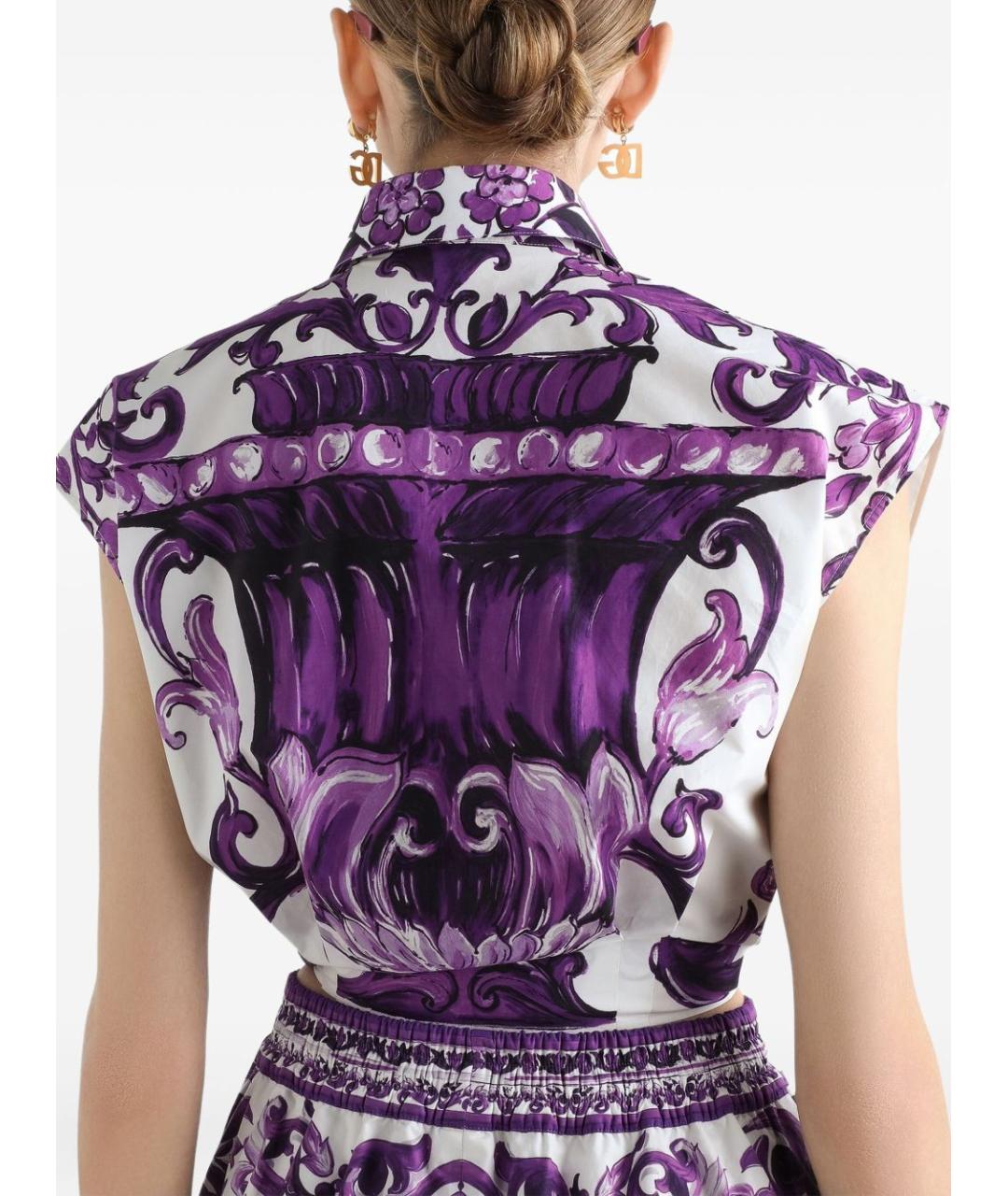 DOLCE&GABBANA Мульти хлопковая рубашка, фото 3