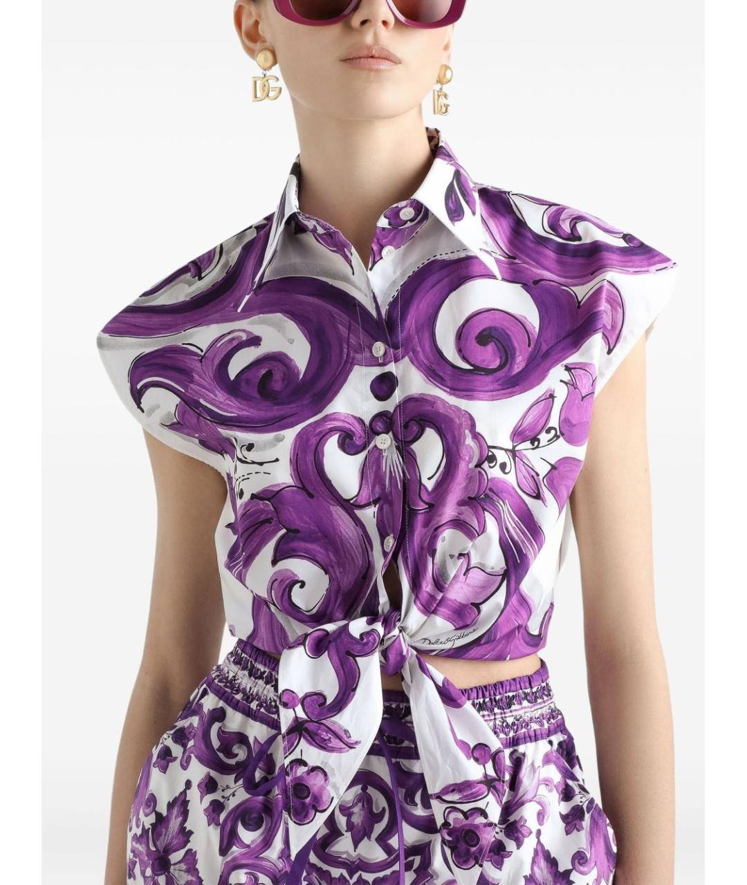 DOLCE&GABBANA Мульти хлопковая рубашка, фото 5