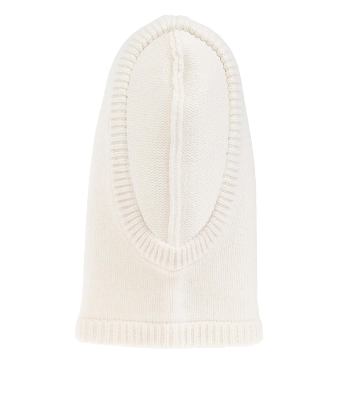 LISA YANG Белая кашемировая шапка, фото 1