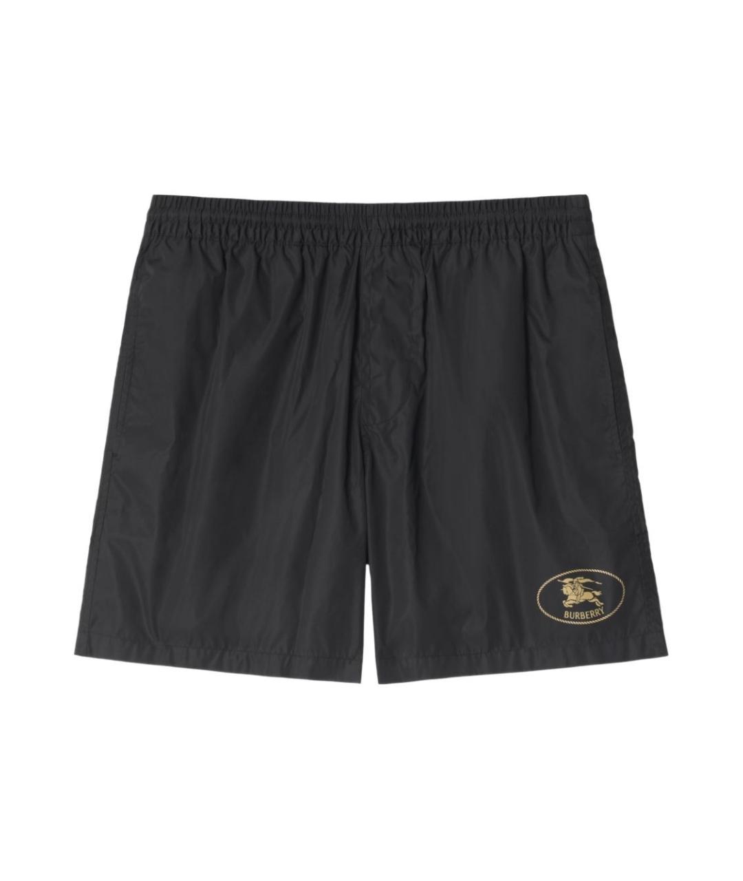 BURBERRY Черные полиамидовые шорты, фото 1