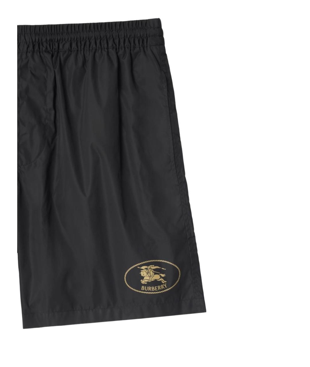 BURBERRY Черные полиамидовые шорты, фото 2