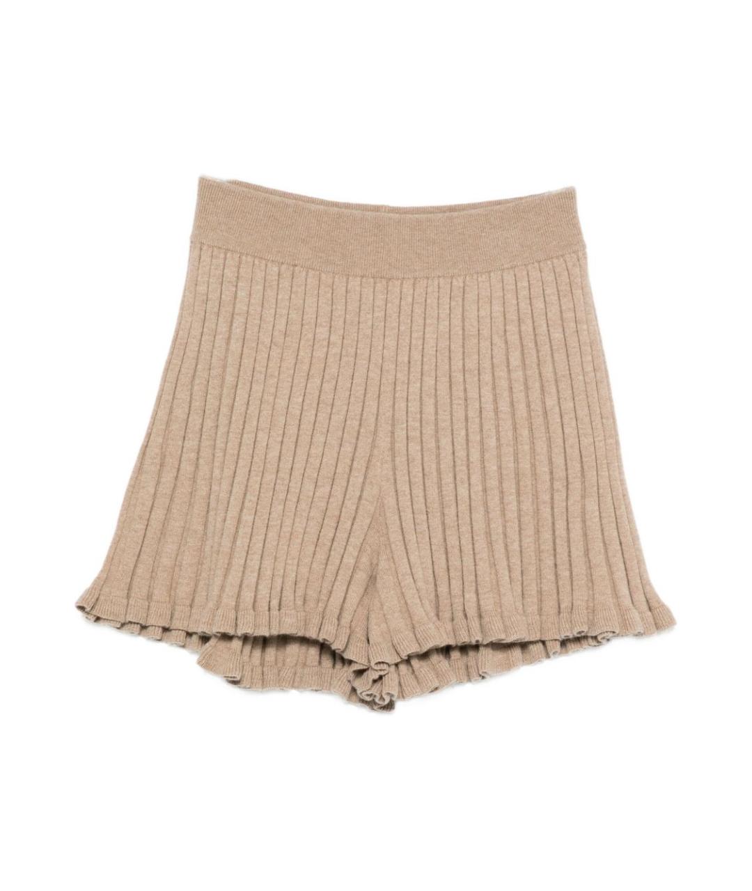 LISA YANG Бежевые хлопковые шорты, фото 1