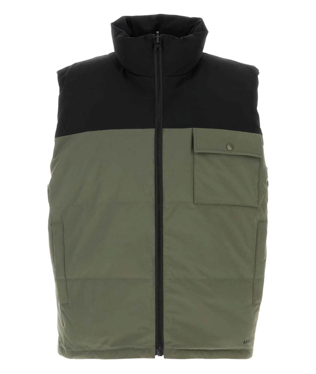 A.P.C. Зеленый полиэстеровый жилет, фото 1