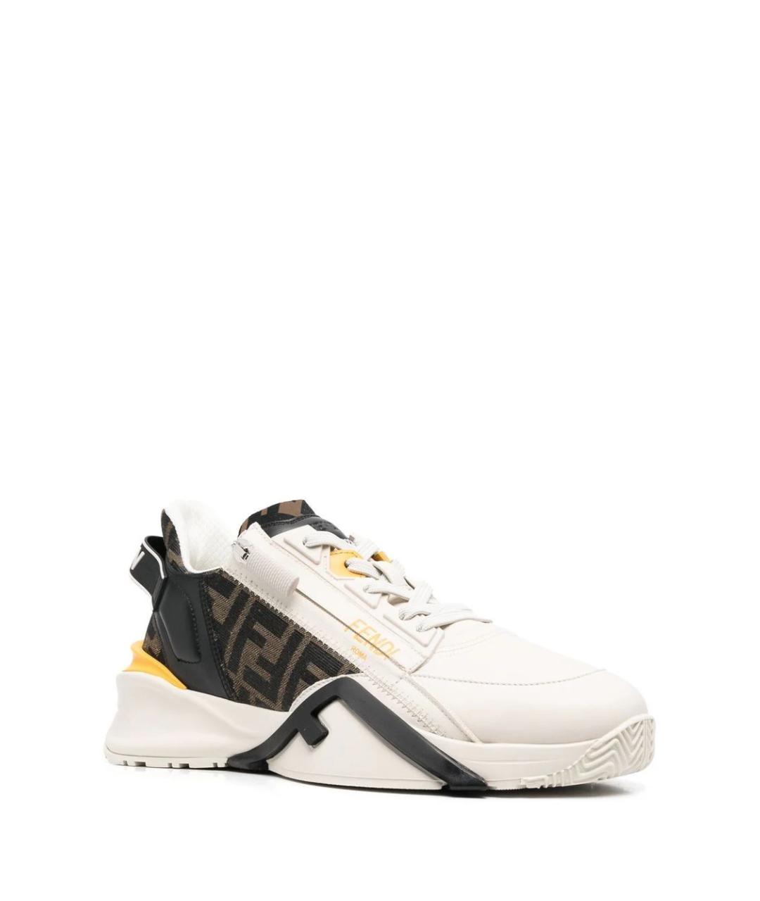 FENDI Мульти кожаные низкие кроссовки / кеды, фото 2