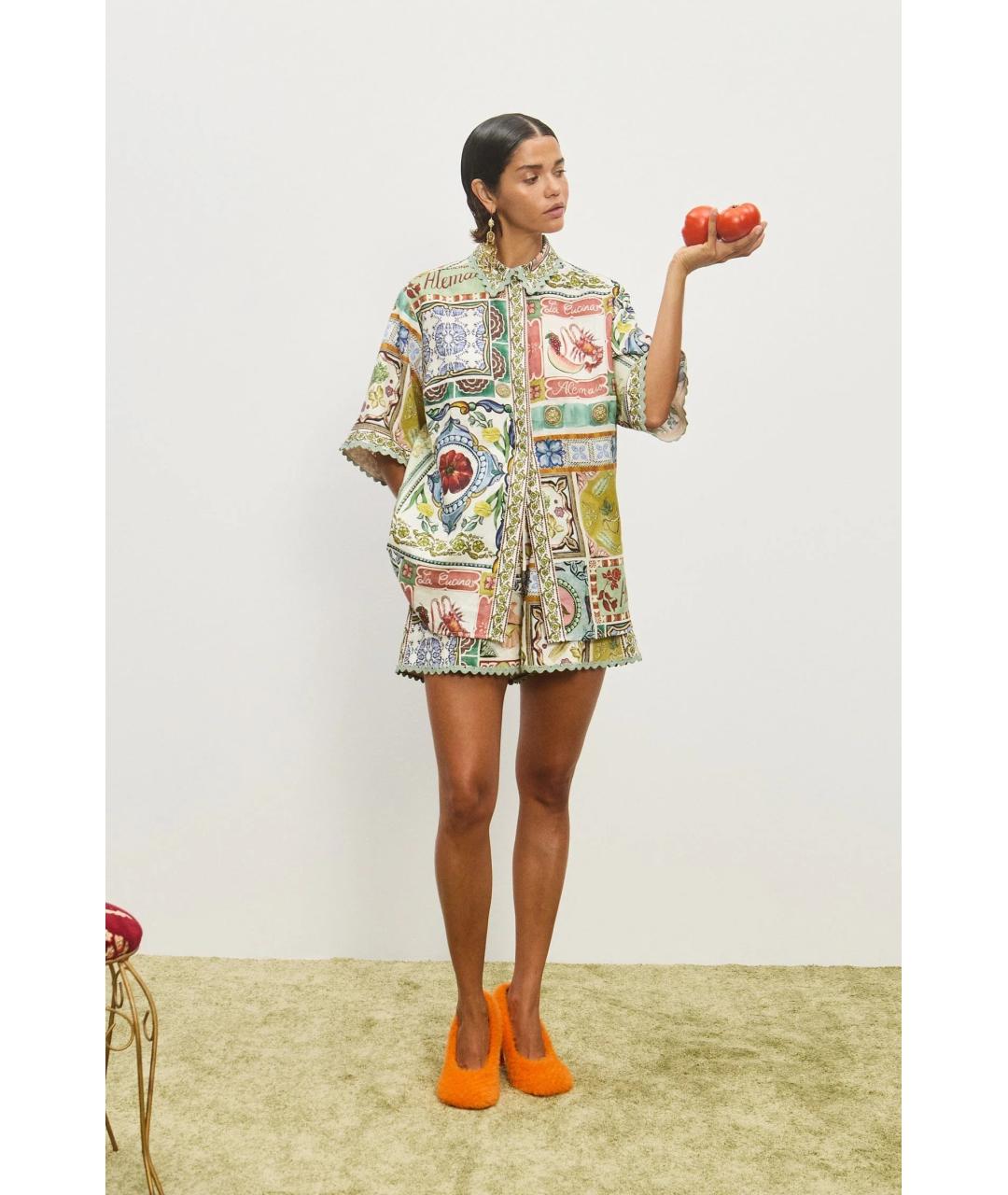 Alemais Мульти льняная рубашка, фото 2