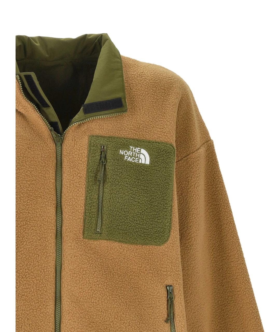 THE NORTH FACE Коричневая полиэстеровая куртка, фото 3