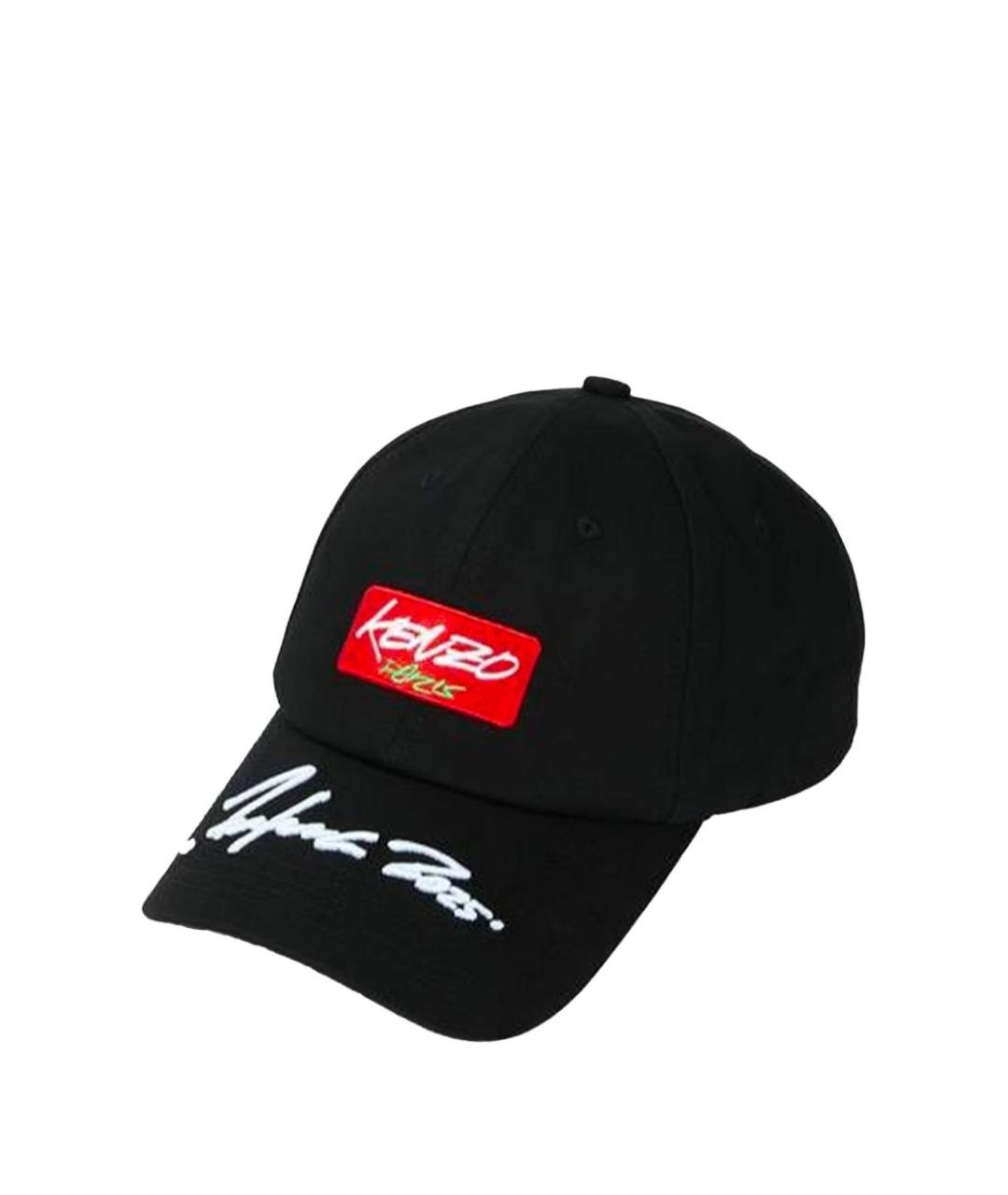 KENZO Черная хлопковая кепка/бейсболка, фото 1