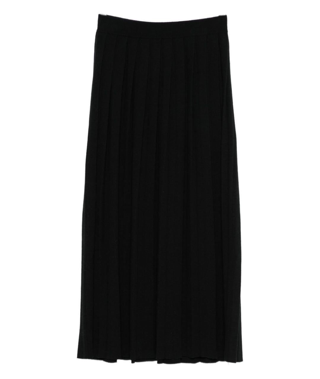 LISA YANG Черная хлопковая юбка миди, фото 2