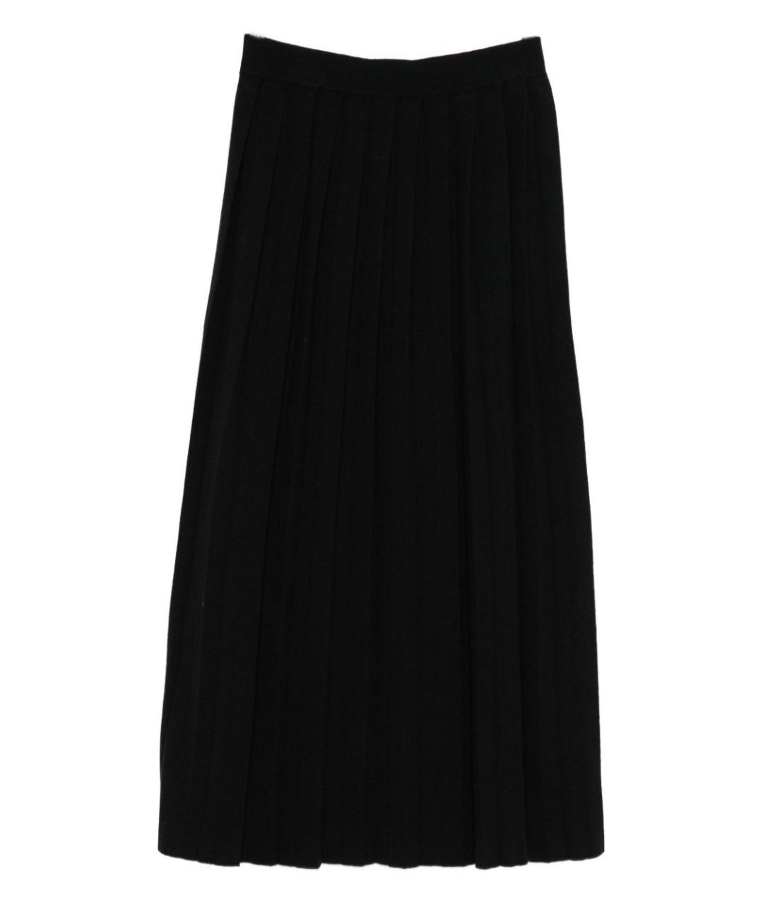 LISA YANG Черная хлопковая юбка миди, фото 1