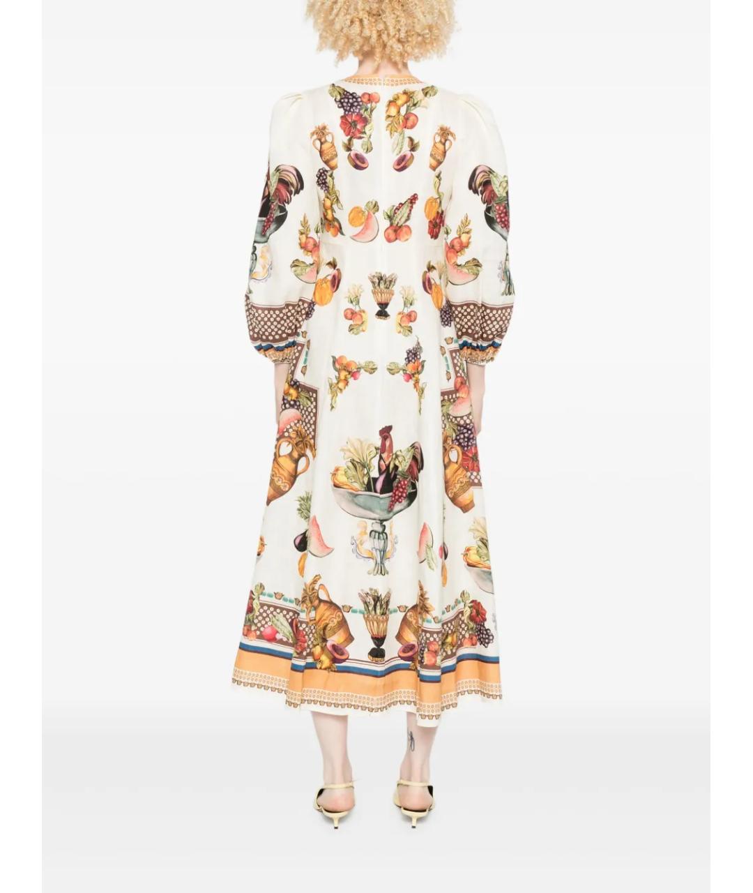 Alemais Мульти льняное повседневное платье, фото 4