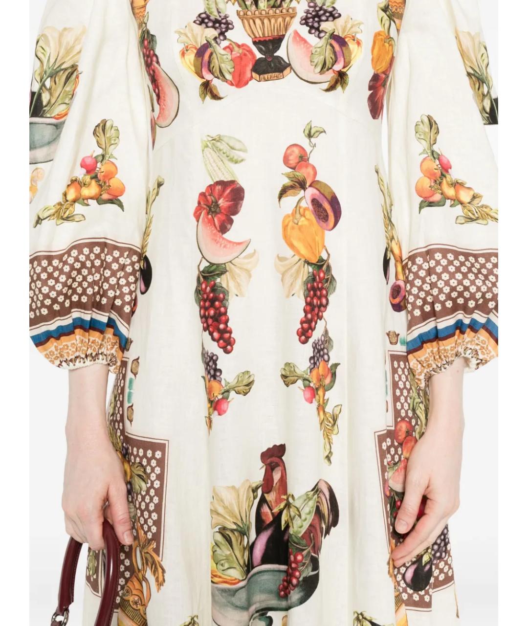 Alemais Мульти льняное повседневное платье, фото 5