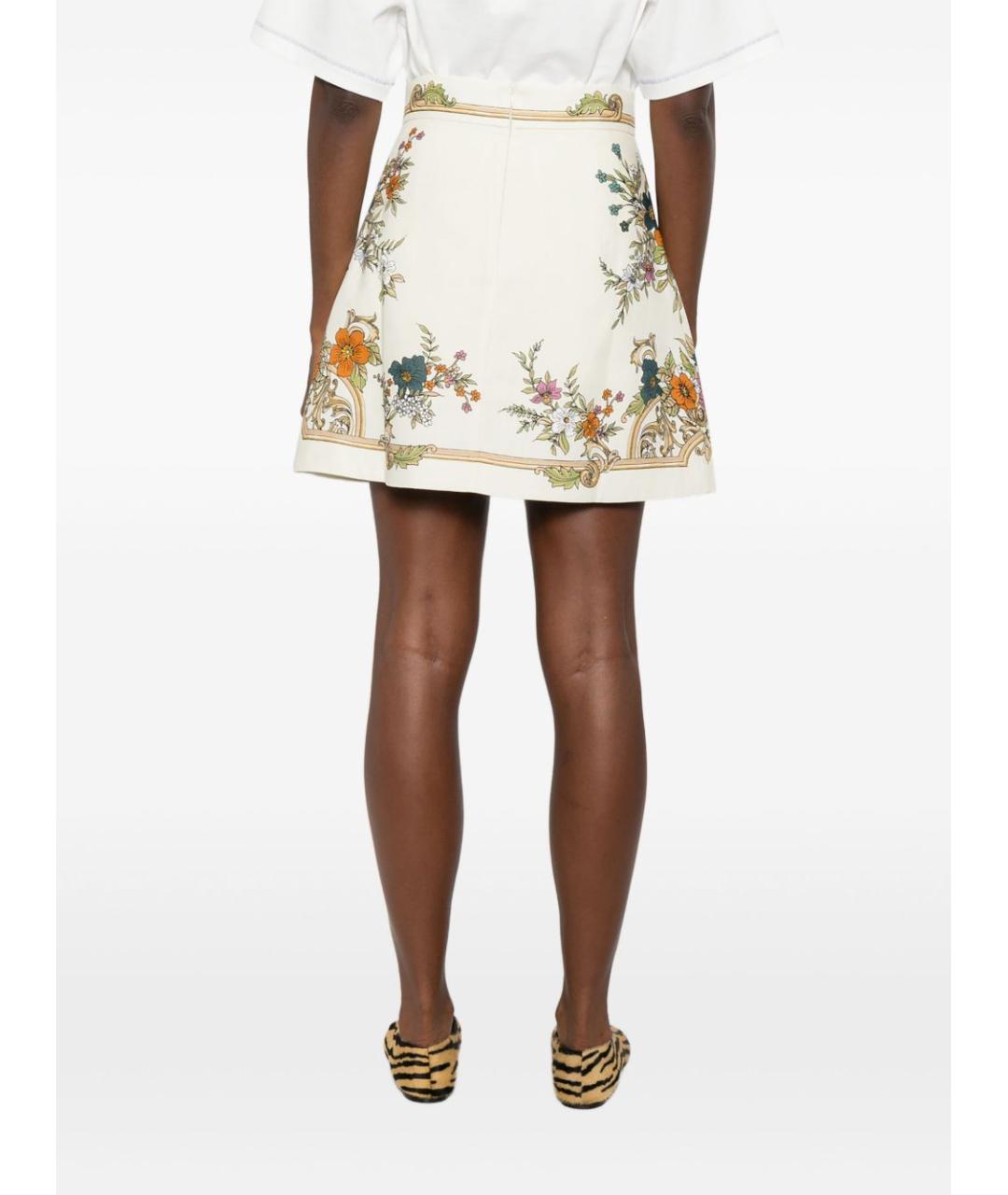 Alemais Мульти льняная юбка мини, фото 4