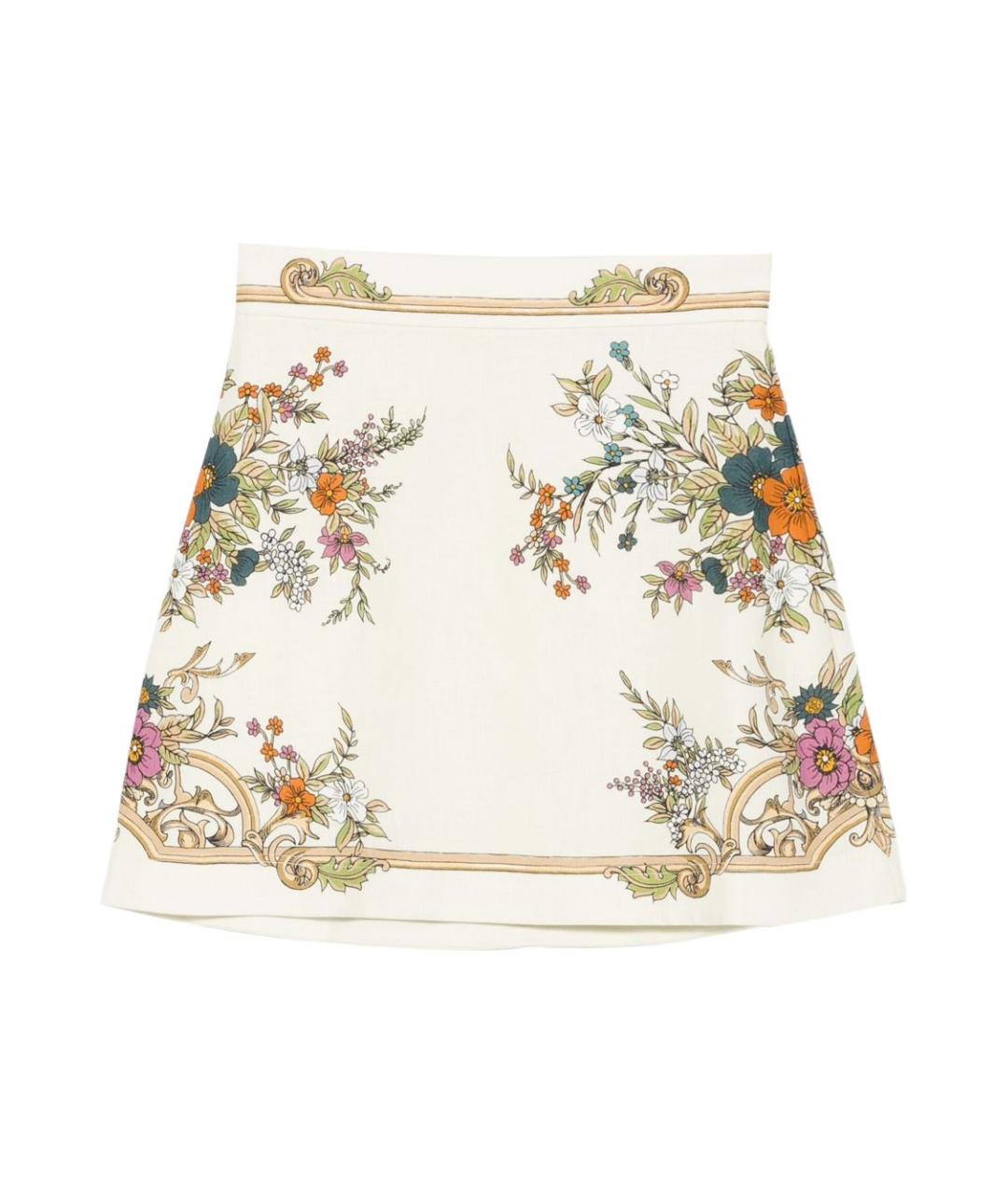 Alemais Мульти льняная юбка мини, фото 1