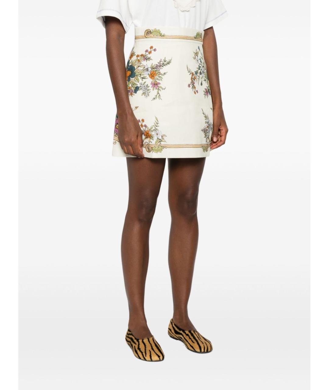 Alemais Мульти льняная юбка мини, фото 3