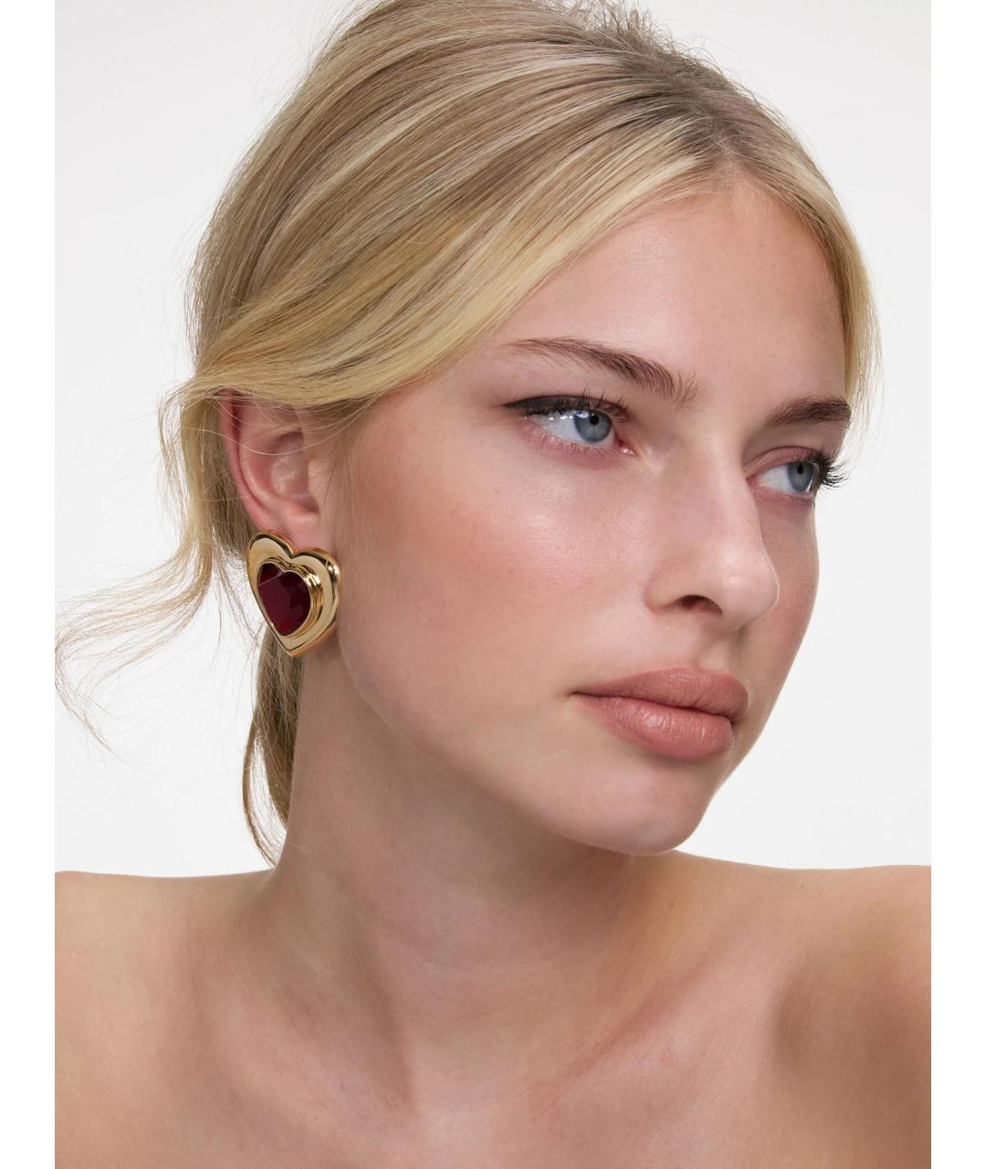 SELF-PORTRAIT Золотые латунные серьги, фото 2