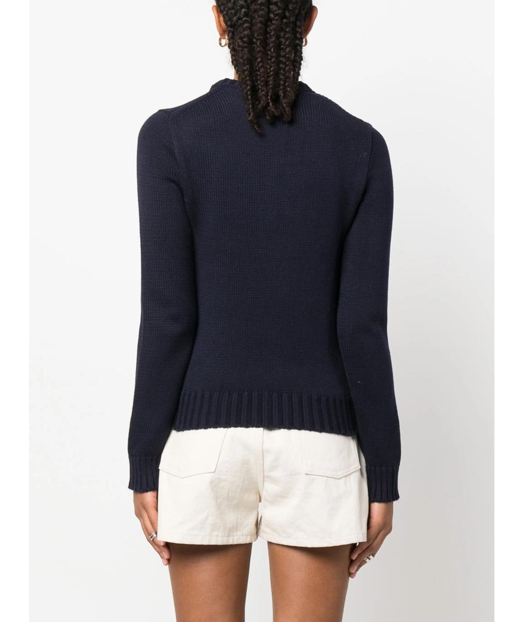 POLO RALPH LAUREN Синий хлопковый джемпер / свитер, фото 4