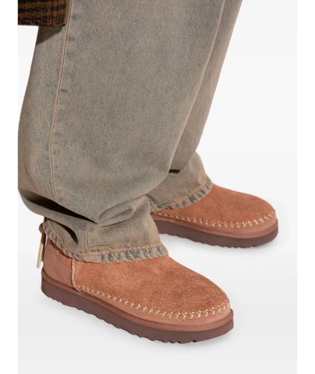 UGG Коричневые кожаные ботинки, фото 2