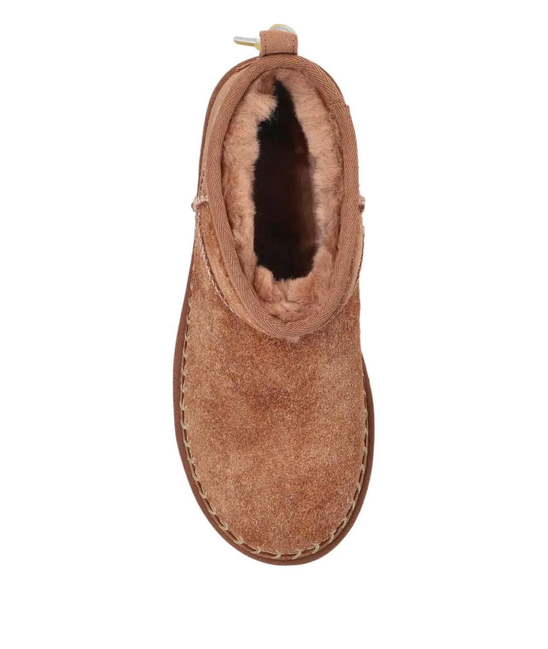 UGG Коричневые кожаные ботинки, фото 4