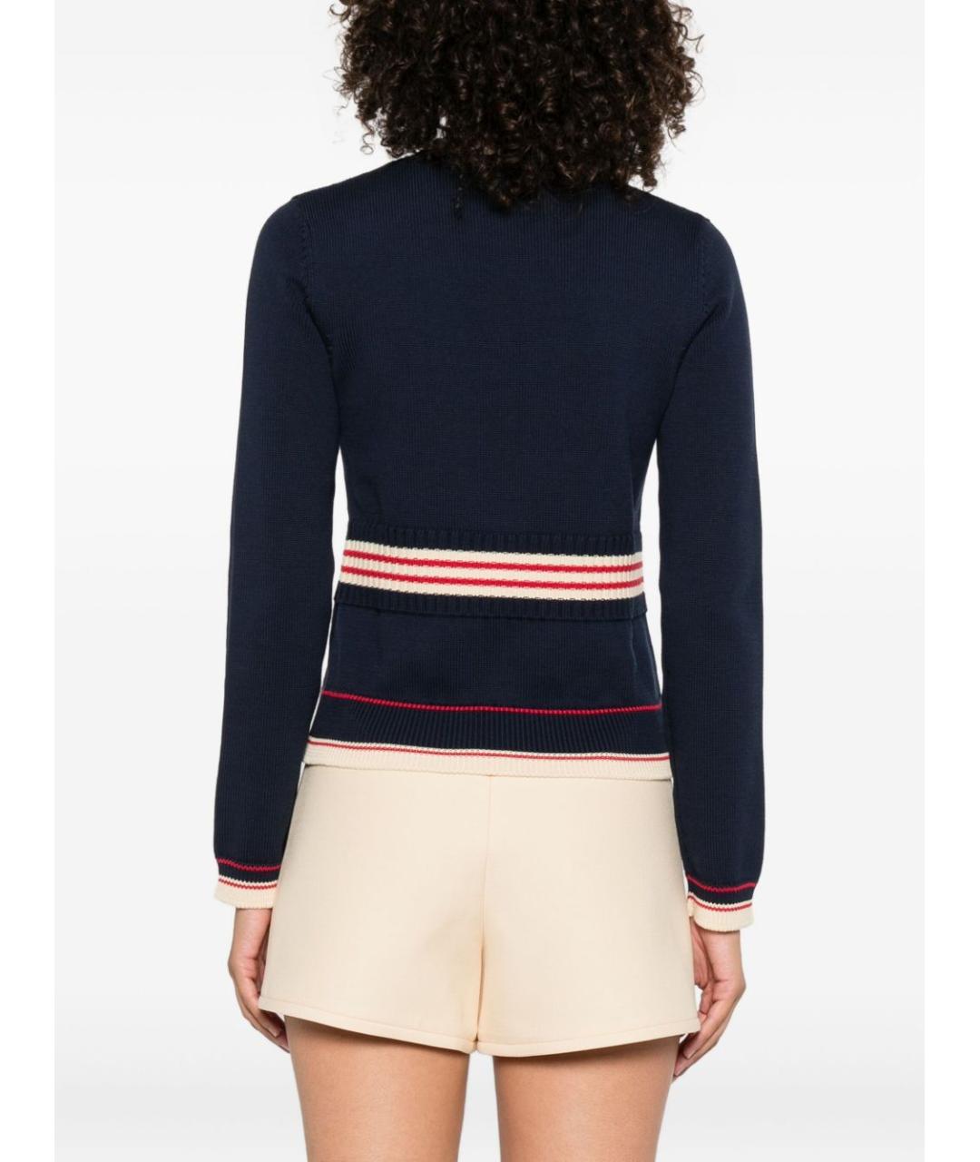 VALENTINO Синий хлопковый джемпер / свитер, фото 4