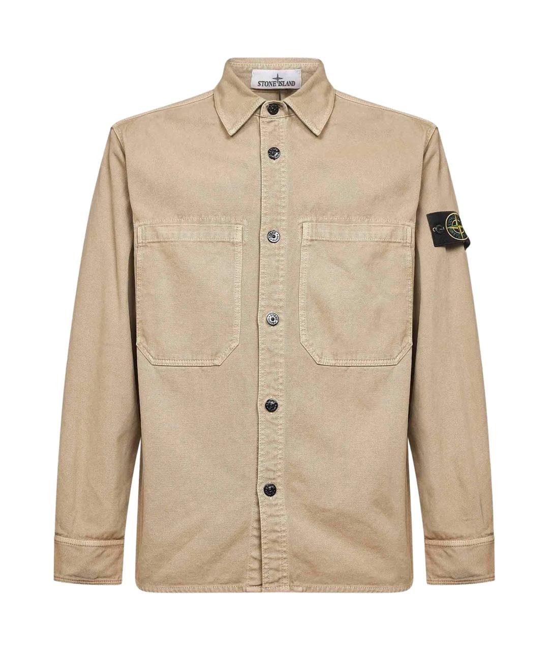 STONE ISLAND Бежевая хлопковая куртка, фото 1