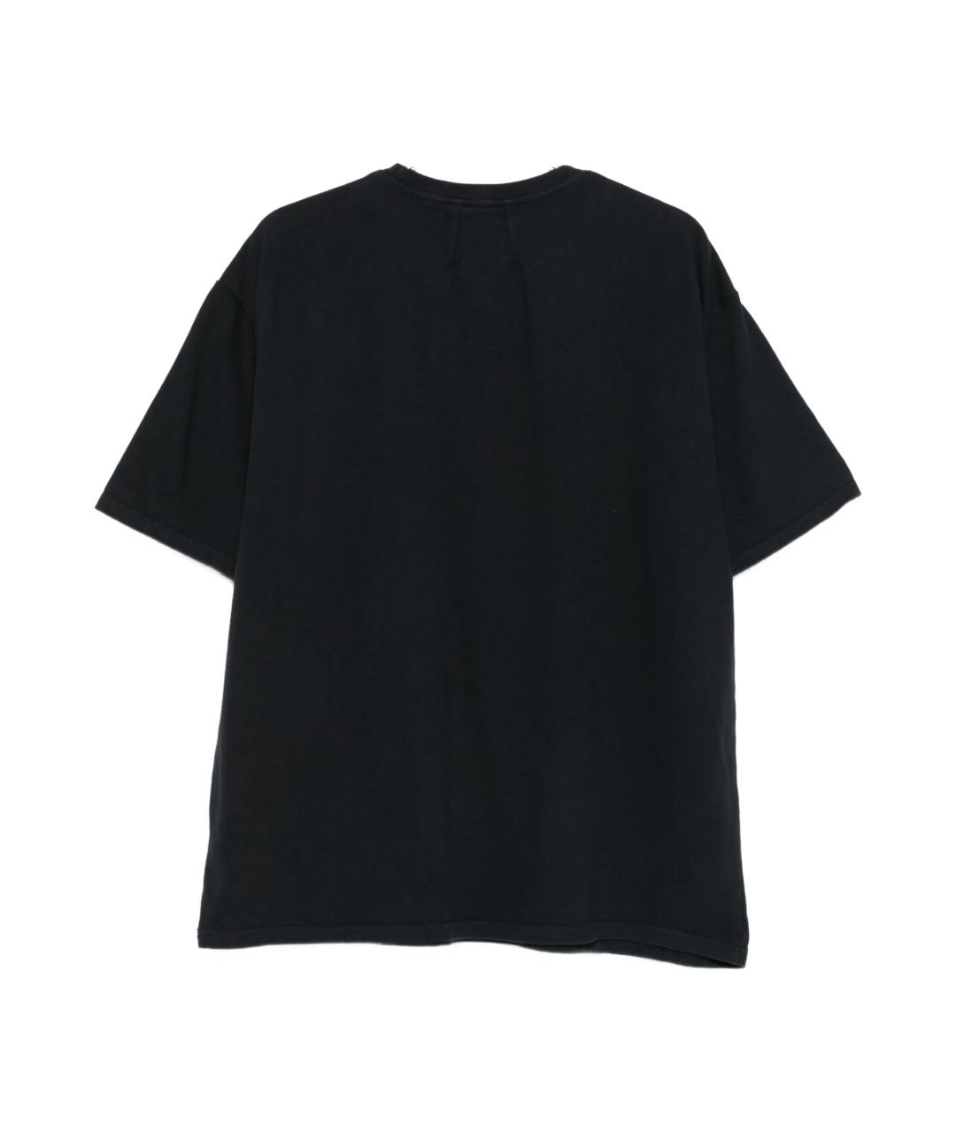 RHUDE Черная хлопковая футболка, фото 2