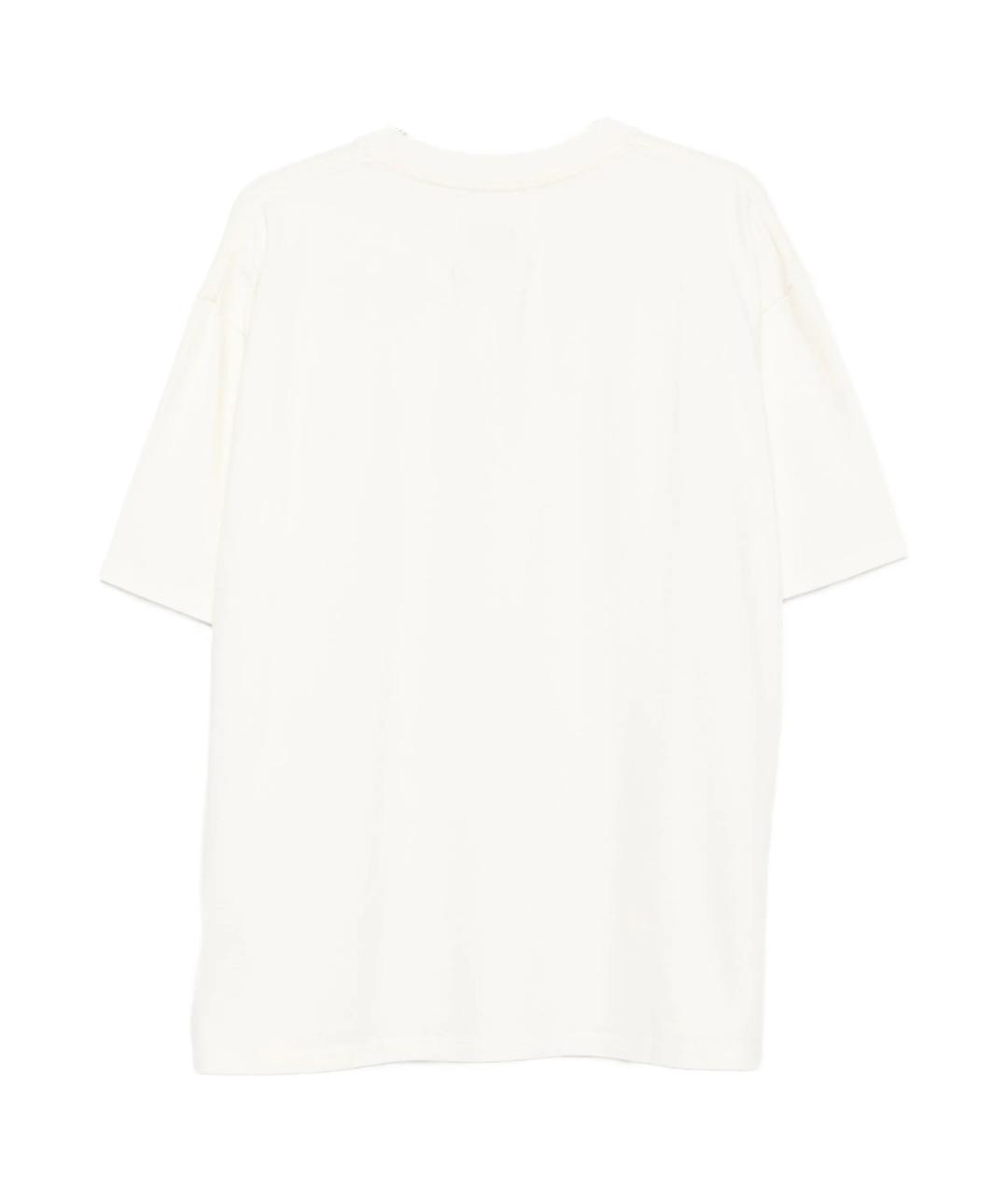 RHUDE Белая хлопковая футболка, фото 2