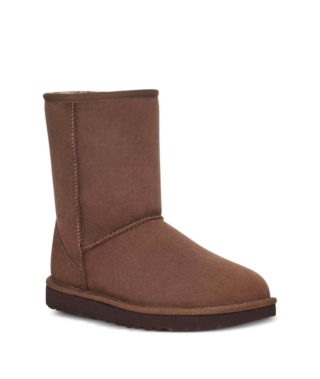 UGG AUSTRALIA Коричневые замшевые сапоги, фото 2